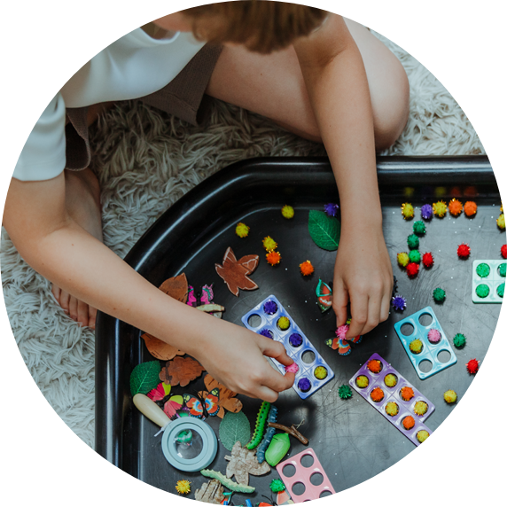 Family playing